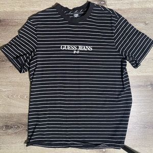 Guess Striped T-Shirt (L) Places + Faces Collab